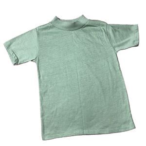 Vintage Sears 1970’s Boys Perma Prest T-Shirt Size 8 Light Green 50/50 Blend